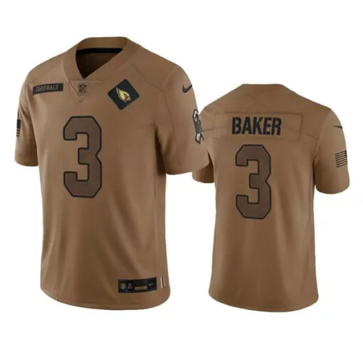 Budda Baker 3 Arizona Cardinals Jersey Brown Men Game Black Stitched