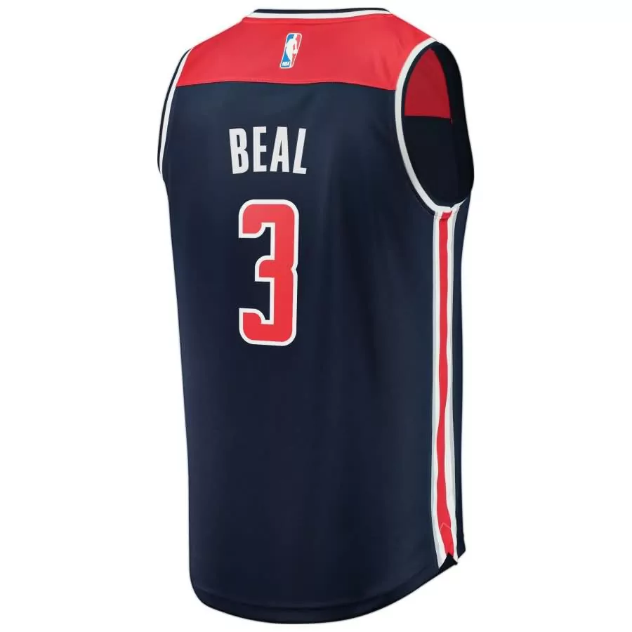 Bradley Beal 3 Washington Wizards Jersey Navy Men Standard Red White
