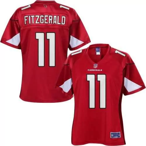 Larry Fitzgerald 11 Cardinals Jersey Red Men Standard White Pro