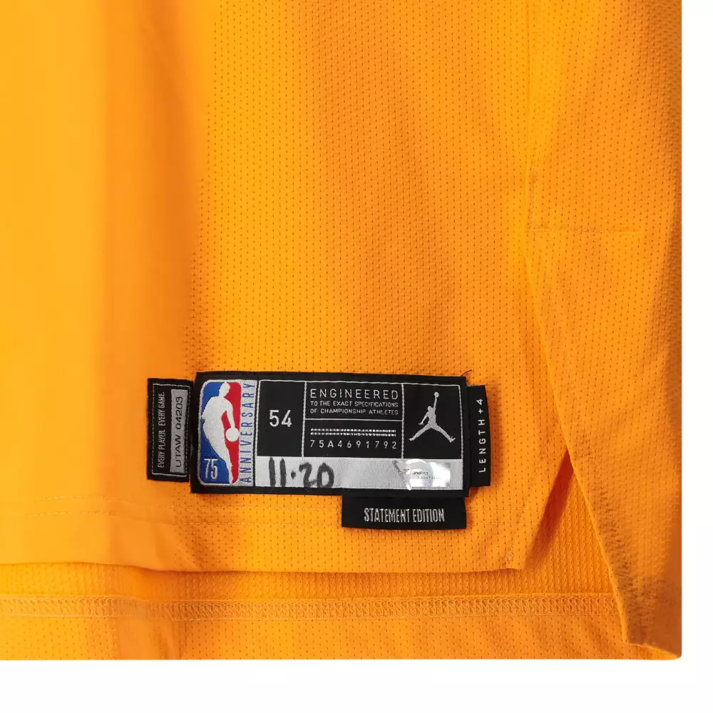 Custom 54 Jersey Orange Statement Edition 75th Anniversary Men Swingman Game