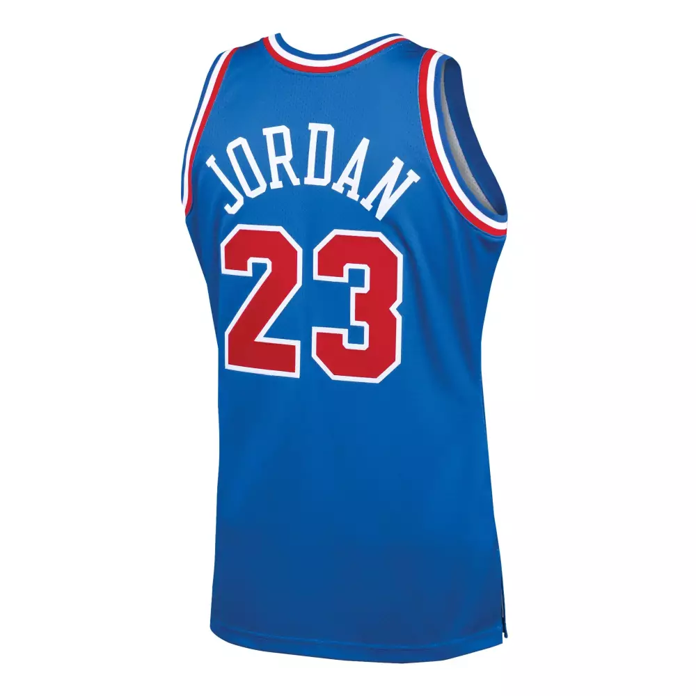 Deandre Jordan 23 Chicago Bulls Jersey Blue Men Red White All Game Hardwood Classics