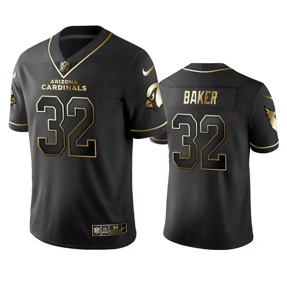 Budda Baker 32 Arizona Cardinals Jersey Black Men Gold Vapor Limited