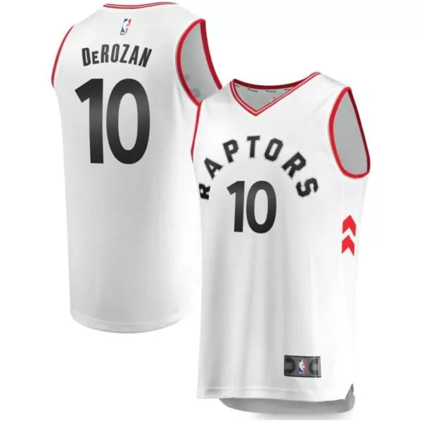 Demar Derozan 10 Raptors Jersey White Men Red