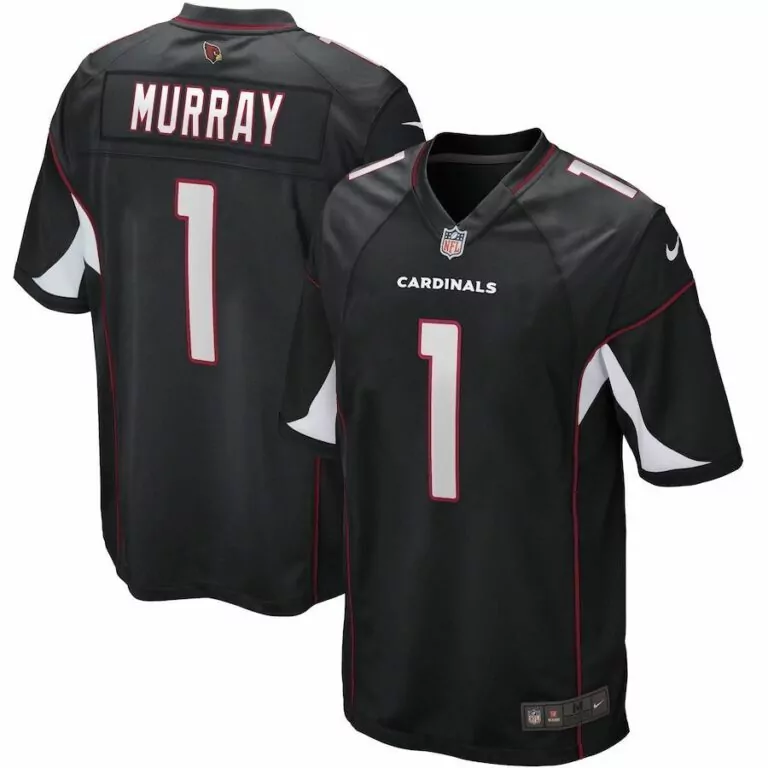Kyler Murray 1 Arizona Cardinals Jersey Black Men NFL White Red Game