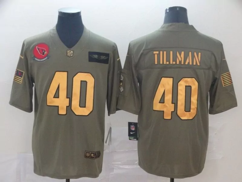 Pat Tillman 40 Arizona Cardinals Jersey Olive Green Salute To Service Us Air Force