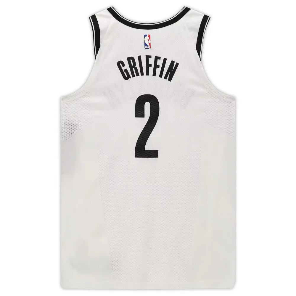 Blake Griffin 2 Brooklyn Nets Jersey White Men Standard Black Game