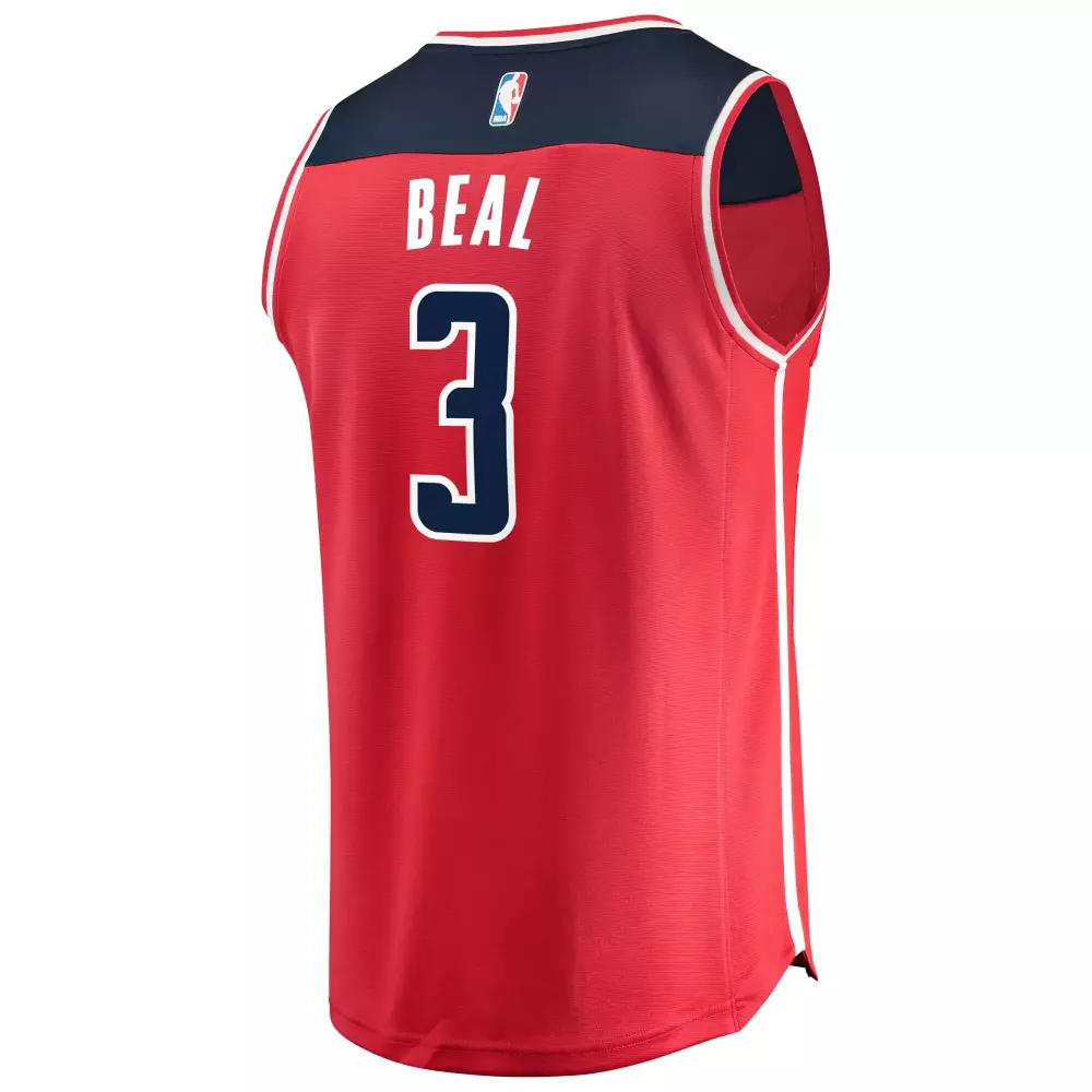 Bradley Beal 3 Washington Wizards Jersey Red Men Split Design Navy White Icon