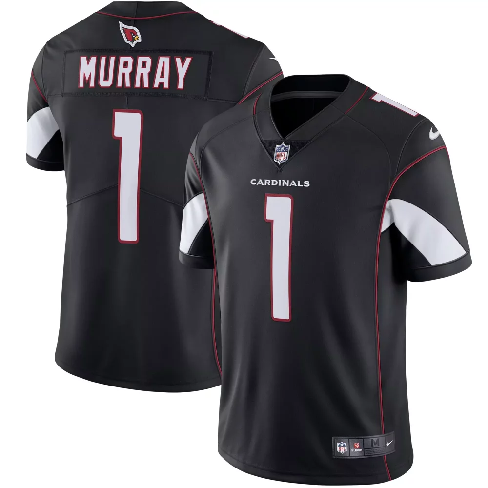 Kyler Murray 1 Arizona Cardinals Jersey Black Men Player White Red Vapor Limited