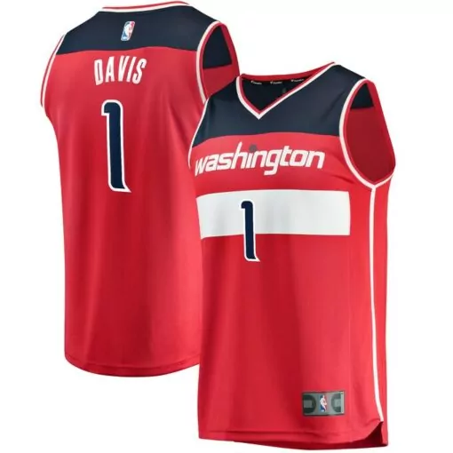 Anthony Davis 1 Jersey Red Washington Wizards Men Navy White Icon