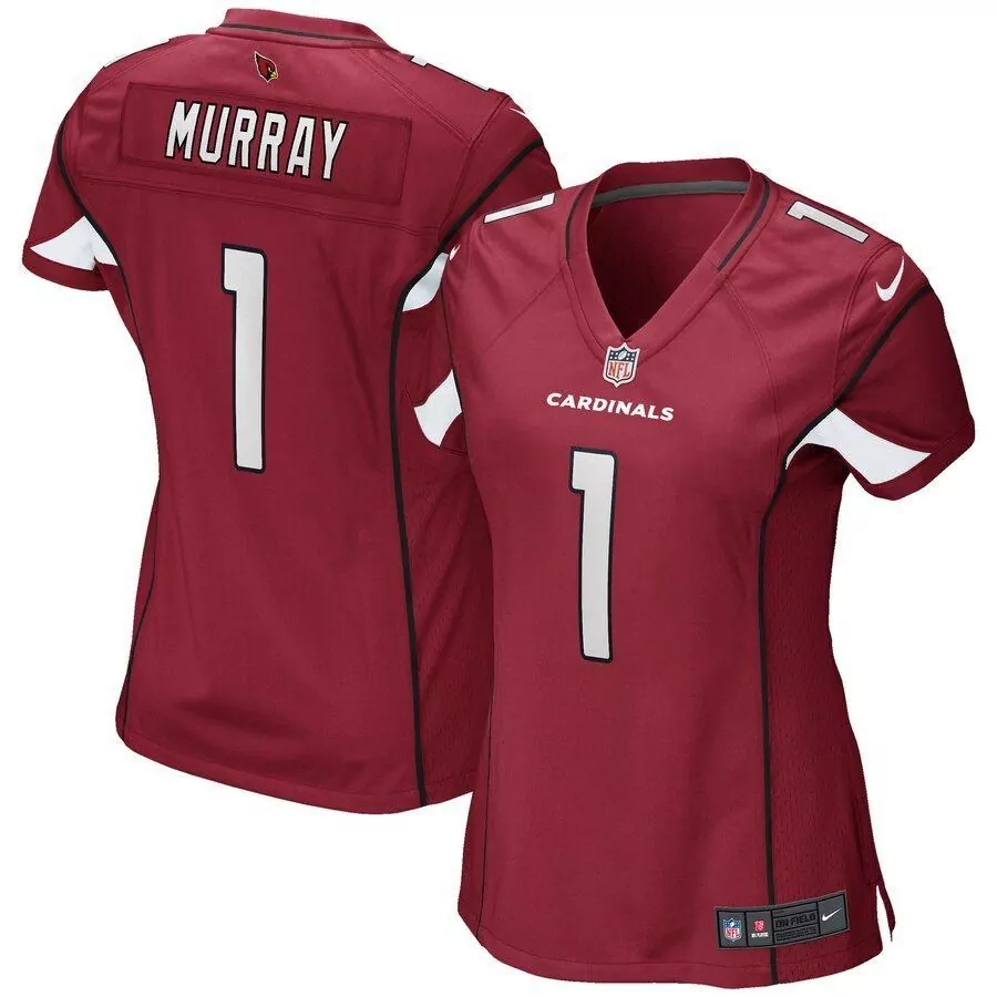 Kyler Murray 1 Cardinals Jersey Maroon Women NFL White Black Game