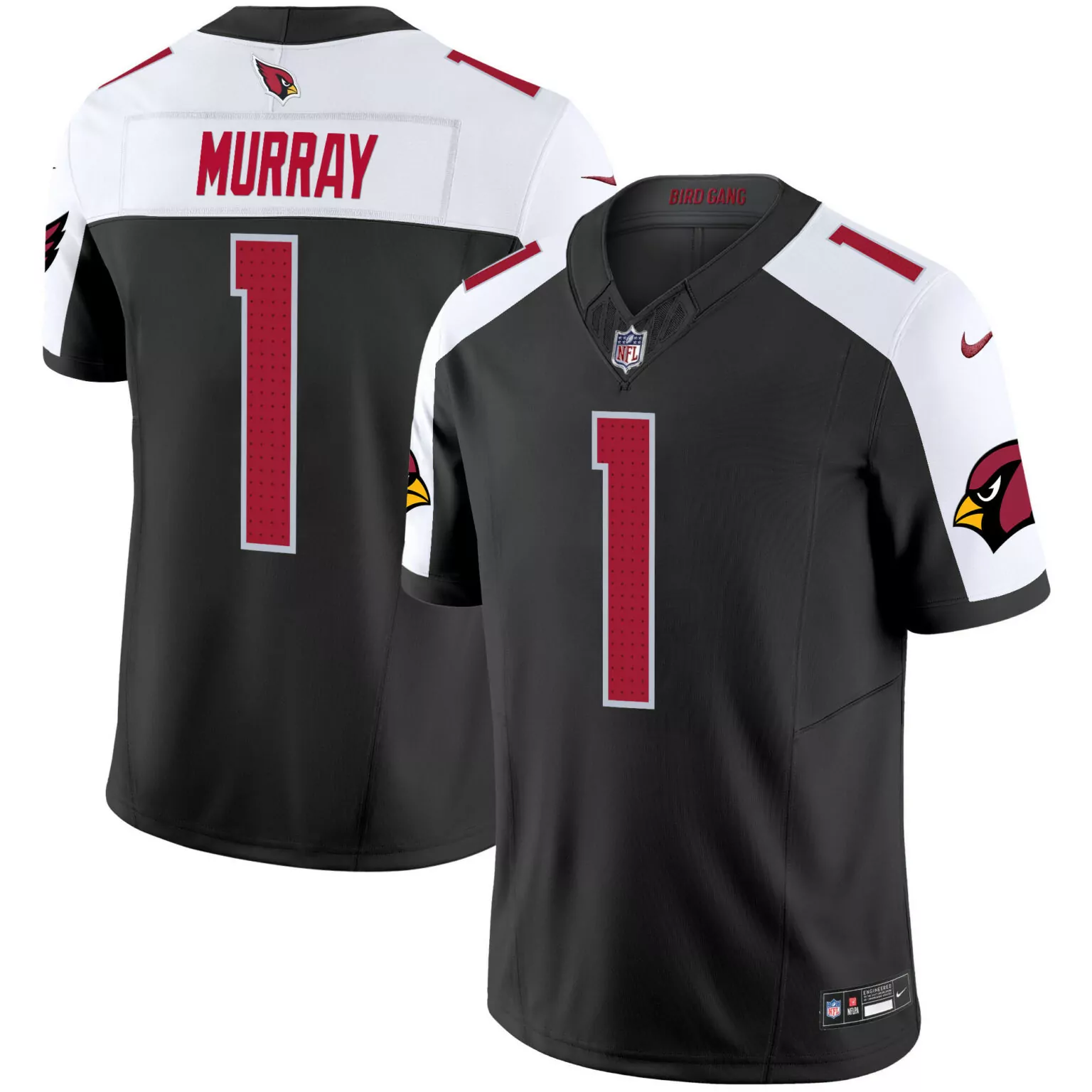 Kyler Murray 1 Arizona Cardinals Jersey Black Men Player Alternate White Red All