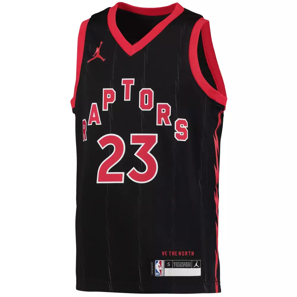 Fred Vanvleet 23 Raptors Jersey Black We The North Men Red White