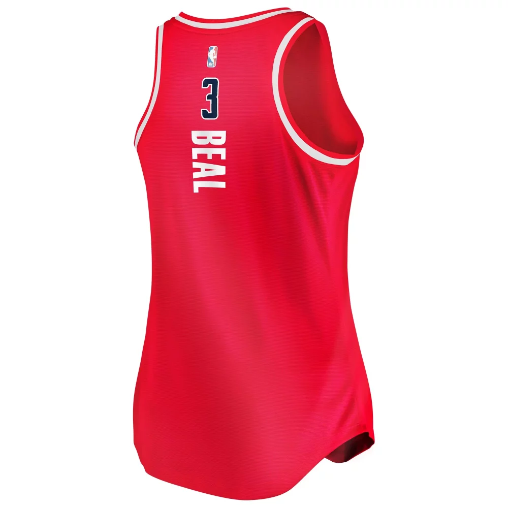 Bradley Beal 3 Wizards Jersey Red Men Tank Top White Icon