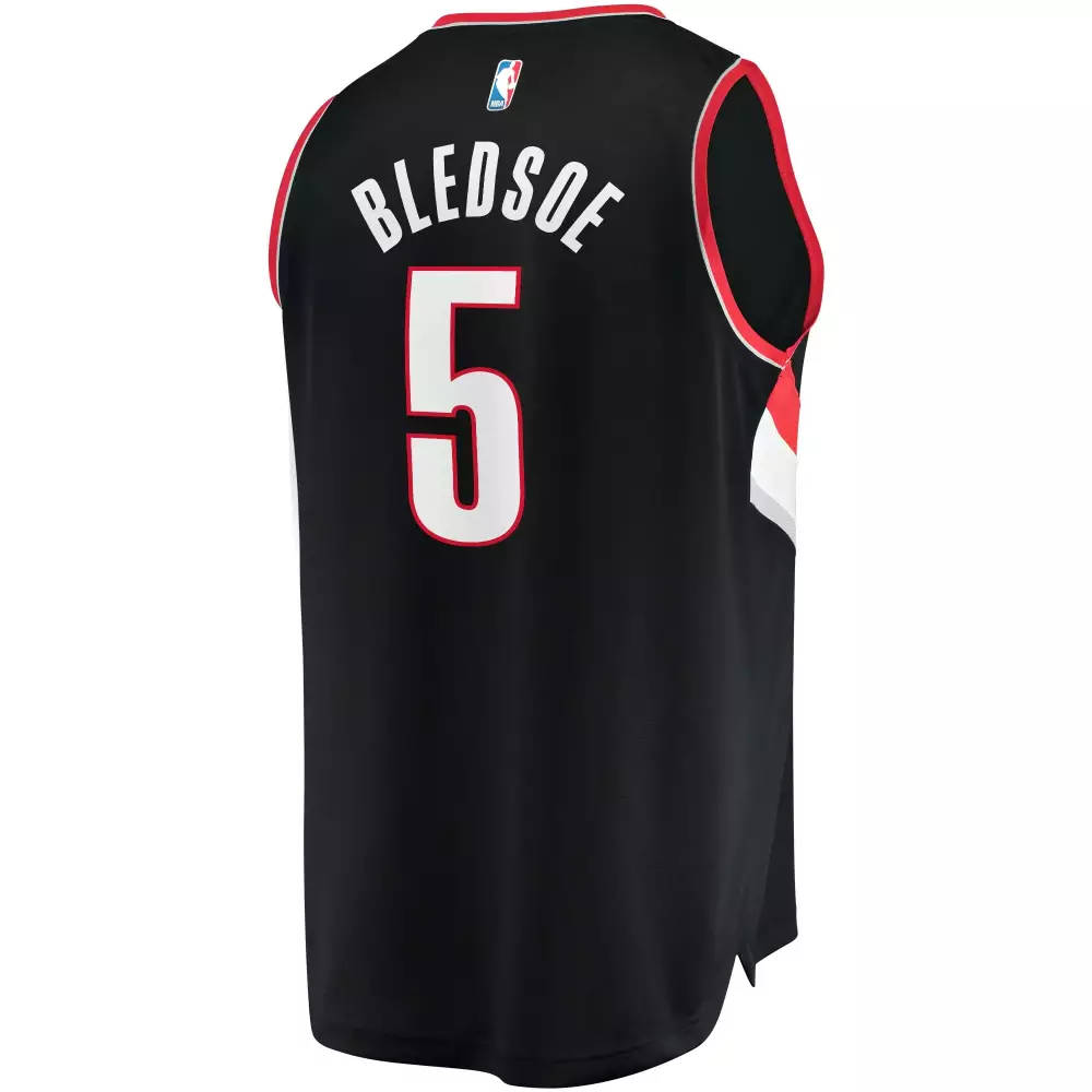 Eric Bledsoe 5 Jersey Black Portland Trail Blazers Men Red White Icon