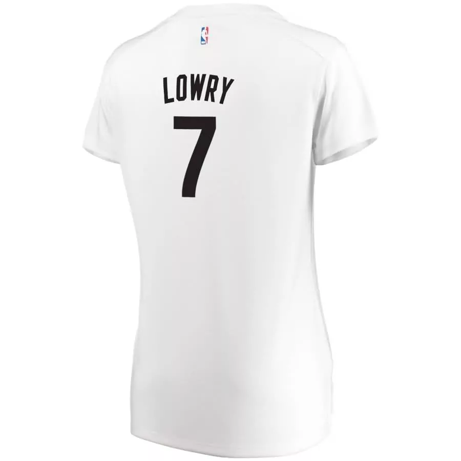 Kyle Lowry 7 Miami Heat Jersey White Men NBA Black