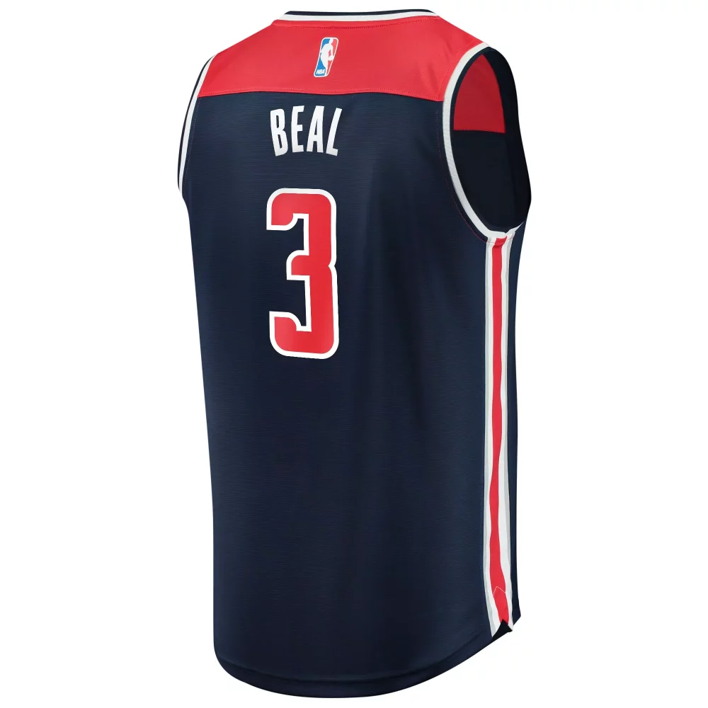 Bradley Beal 3 Washington Wizards Jersey Navy Men Replica Red White