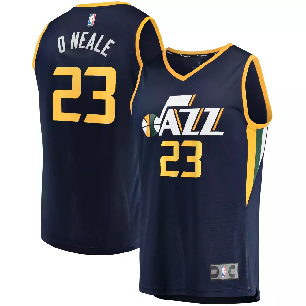 Royce Oneale 23 Jazz Jersey Navy Fanatics Men Yellow White Green Icon