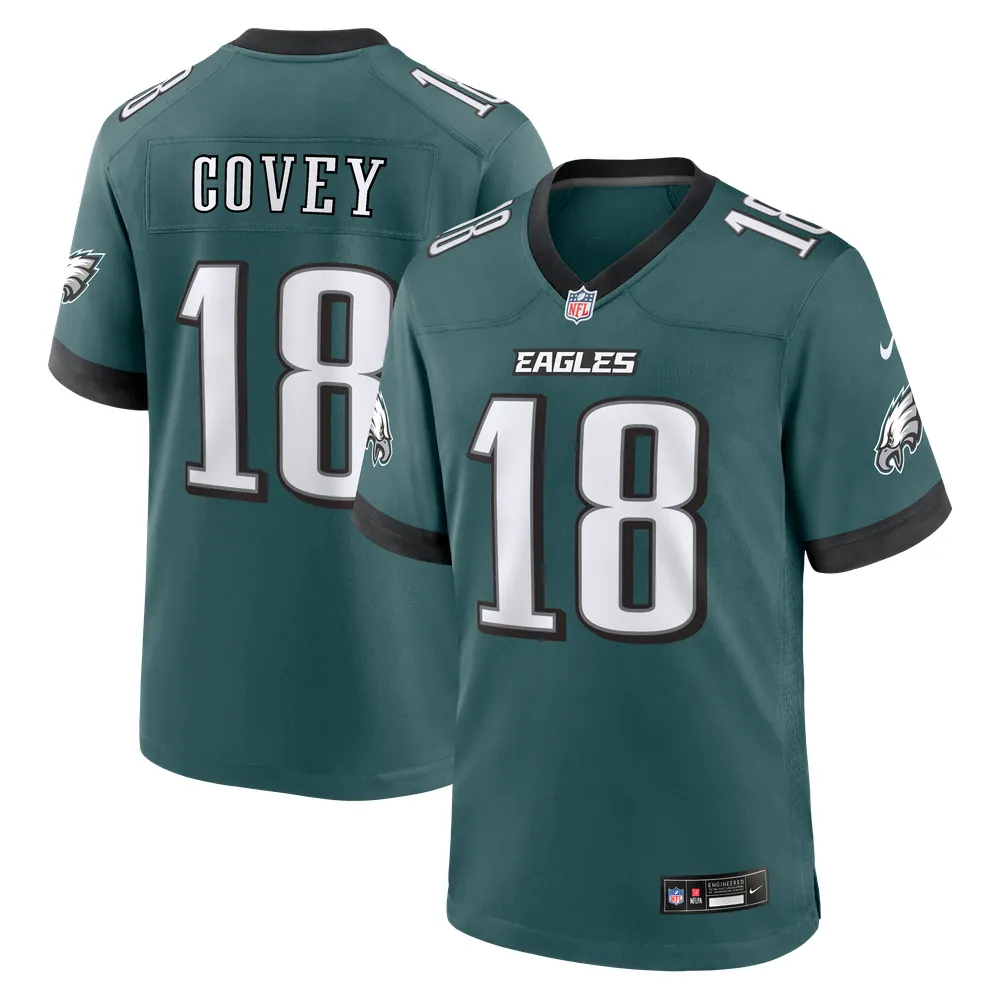 Britain Covey Philadelphia Eagles Nike Team Game Jersey -  Midnight Green