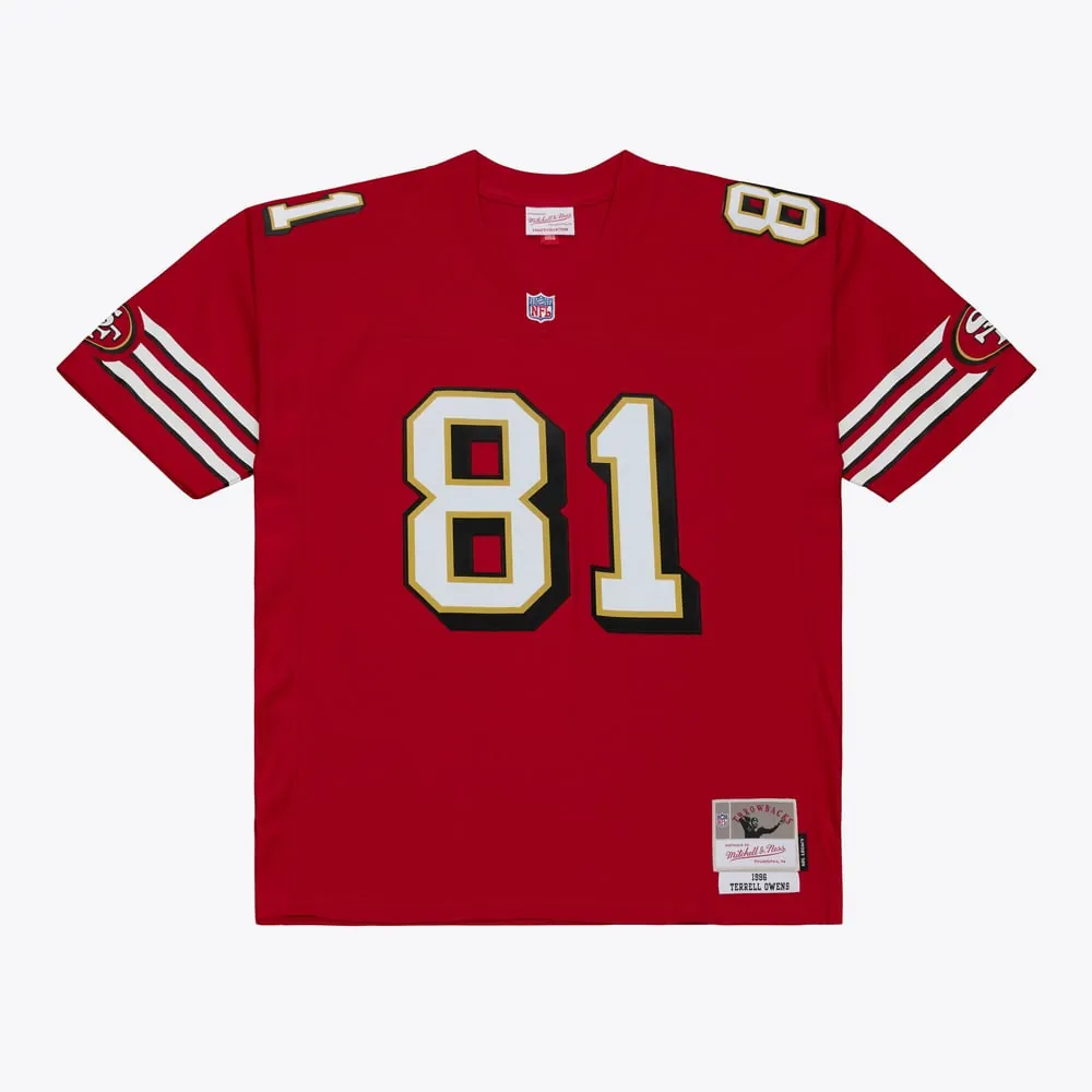 Terrell Owens San Francisco 49ers Mitchell & Ness 1996 Legacy Replica Player Jersey - Red
