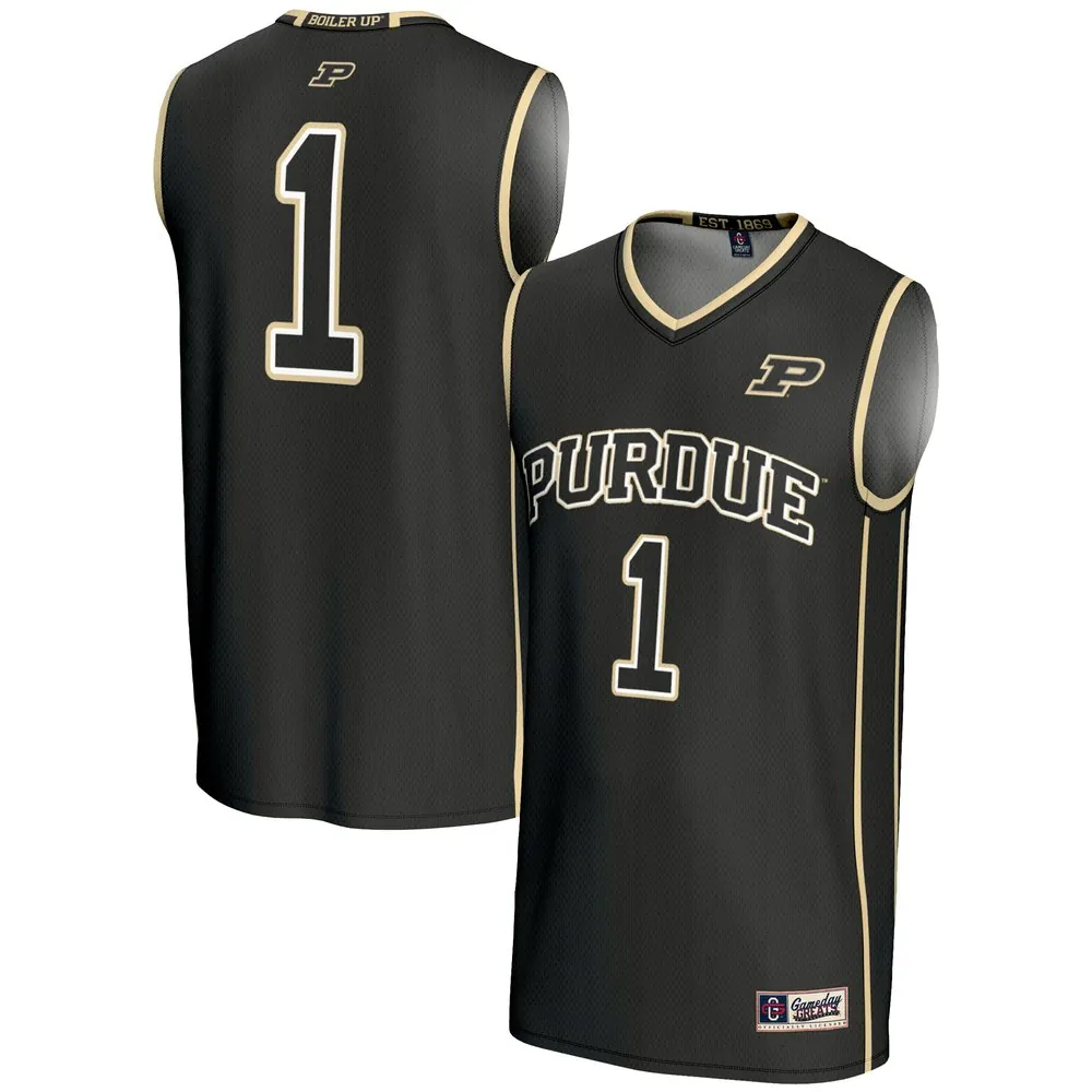 #1  Purdue Boilermakers GameDay Greats  Lightweight Basketball Jersey - Black