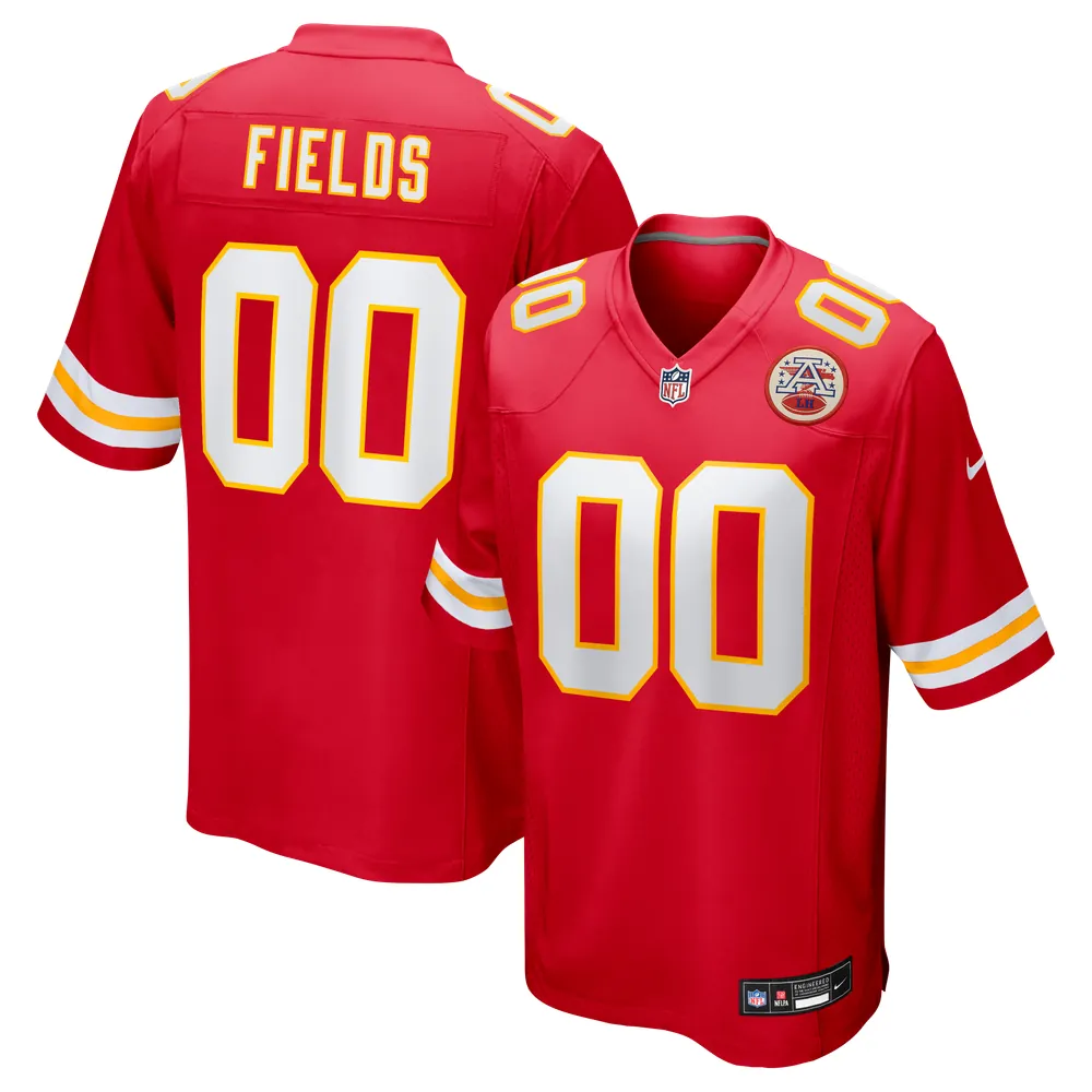 Justin Fields Kansas City Chiefs Nike Game Jersey - Red