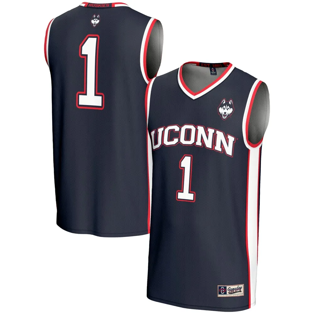 #1  UConn Huskies GameDay Greats  Lightweight Basketball Jersey - Navy