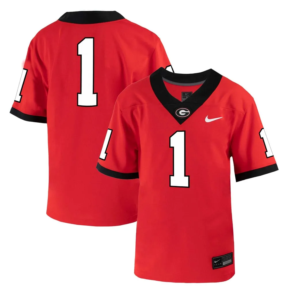 #1 Georgia Bulldogs Nike Toddler Untouchable Football Jersey - Red