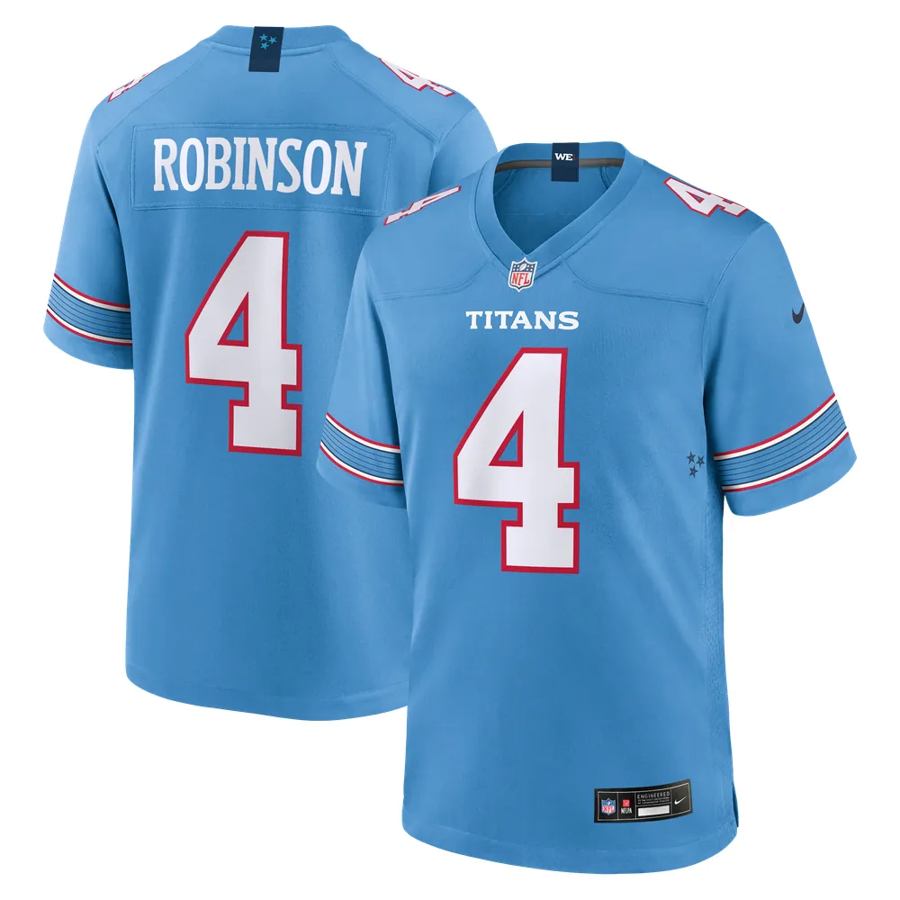 Wan'Dale Robinson Tennessee Titans Nike Team Game Jersey - Light Blue
