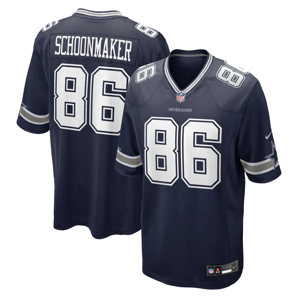 Luke Schoonmaker Dallas Cowboys Nike Team Game Jersey -  Navy