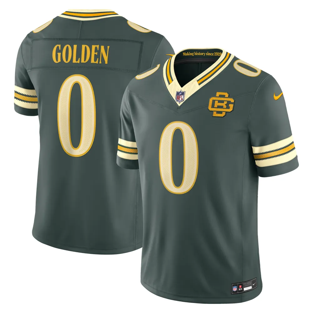 Matthew Golden Green Bay Packers Nike 2026 Rivalries Collection Stitched Limited Jersey - Green