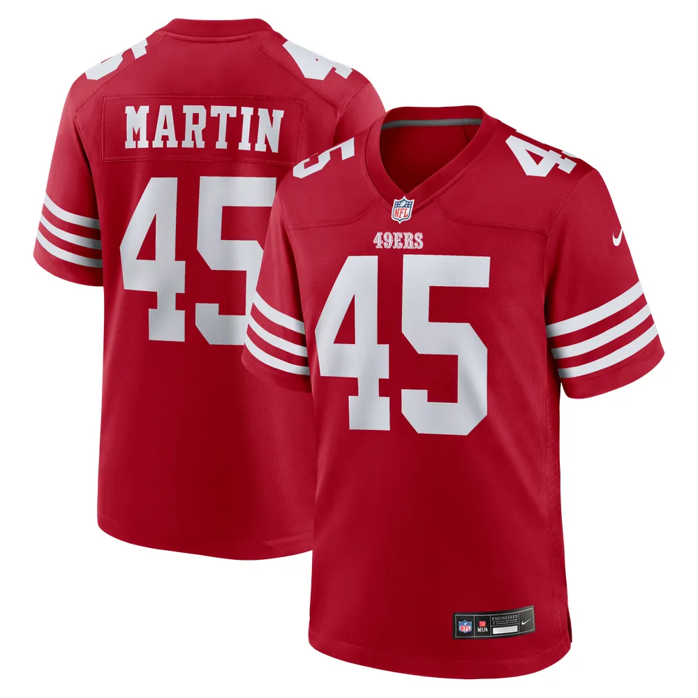 Nick Martin San Francisco 49ers Nike Team Game Jersey -  Scarlet
