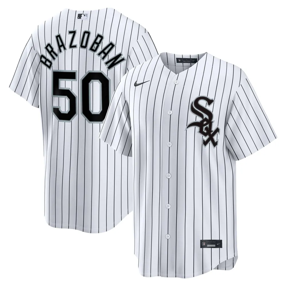 Huascar Brazoban Chicago White Sox Nike Home Replica Jersey - White