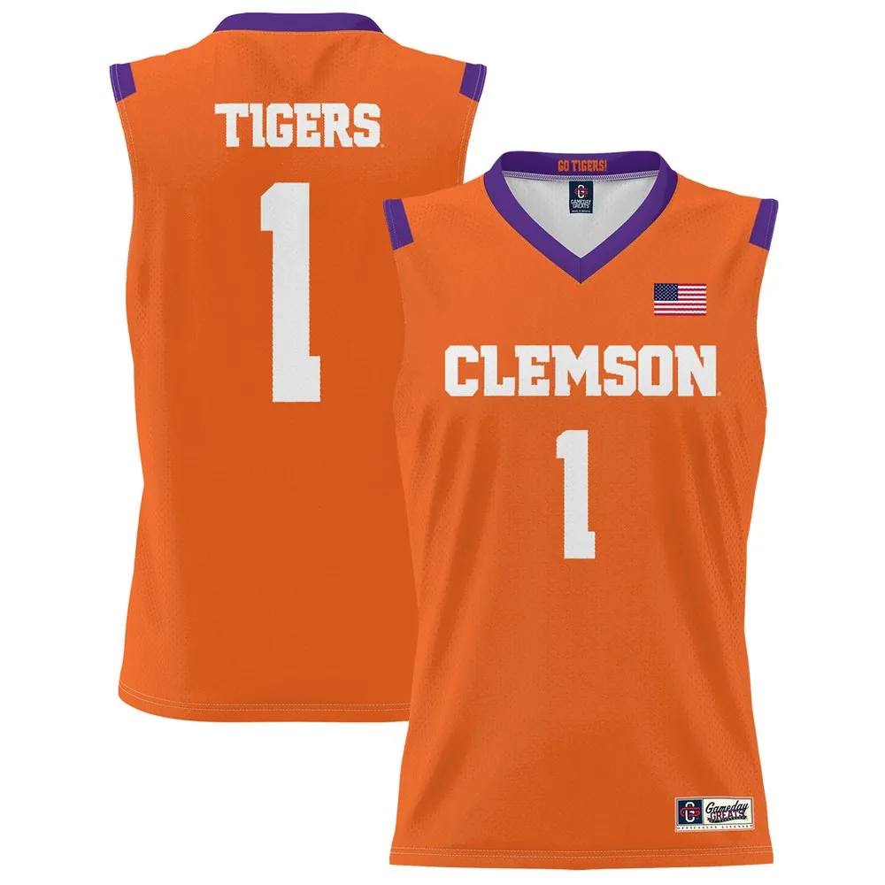 #1 Clemson Tigers GameDay Greats Unisex Lightweight Basketball Jersey - Orange