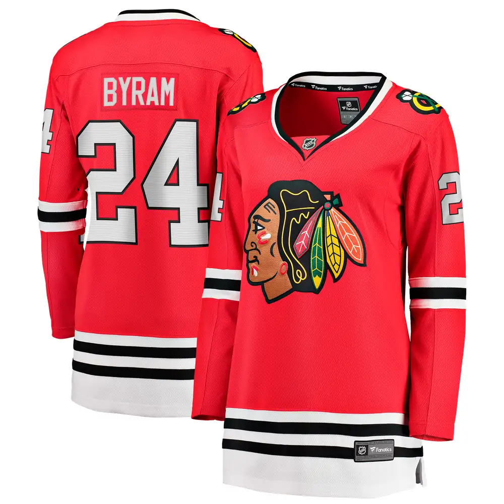 Bowen Byram Chicago Blackhawks Fanatics Women's Home Breakaway Jersey - Red