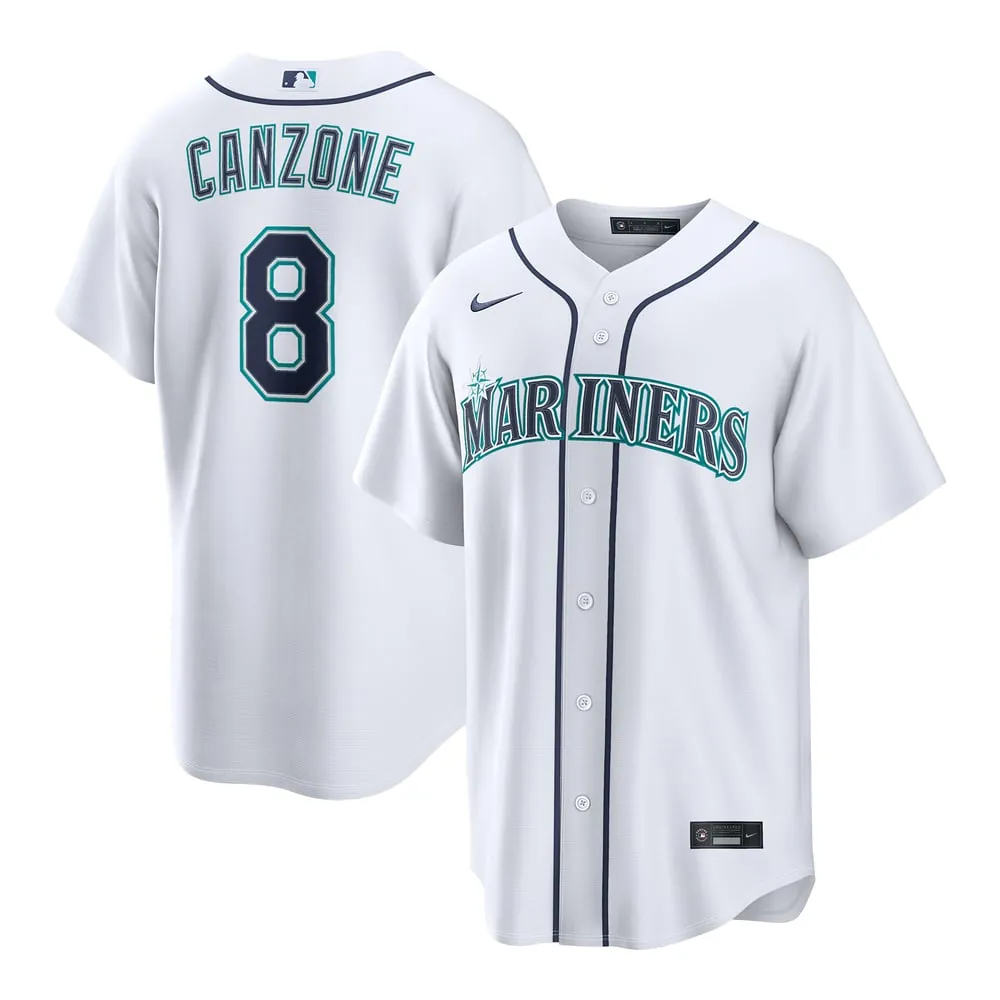 Dominic Canzone Seattle Mariners Nike Home Replica Jersey - White