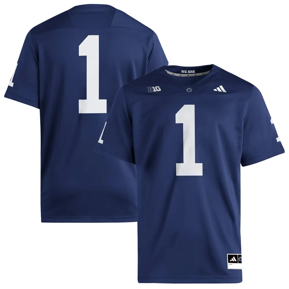 #1 Penn State Nittany Lions adidas Premier Jersey - Home Navy