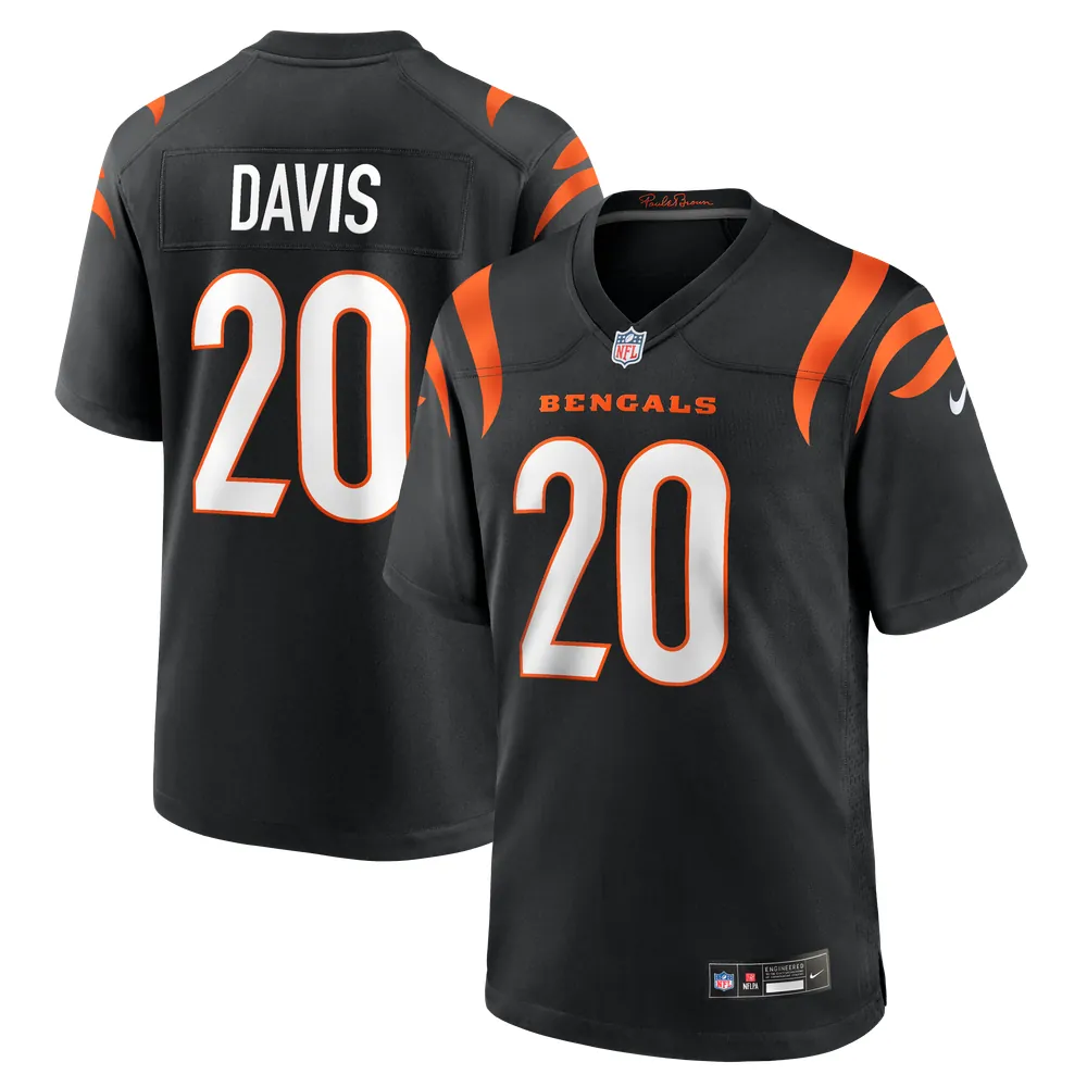Tacario Davis Cincinnati Bengals Nike Team Game Jersey - Black