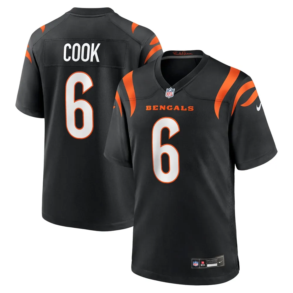 Bryan Cook Cincinnati Bengals Nike Team Game Jersey -  Black