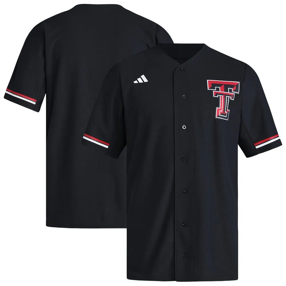 Texas Tech Red Raiders adidas Replica Baseball Jersey - Black