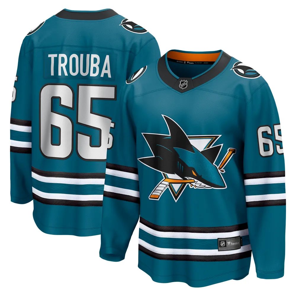 Jacob Trouba San Jose Sharks Fanatics Home Breakaway Jersey - Teal
