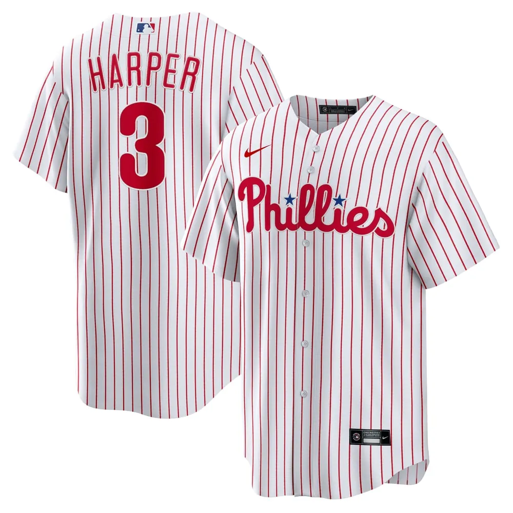 Bryce Harper Philadelphia Phillies Nike Home Replica Player Name Jersey - White