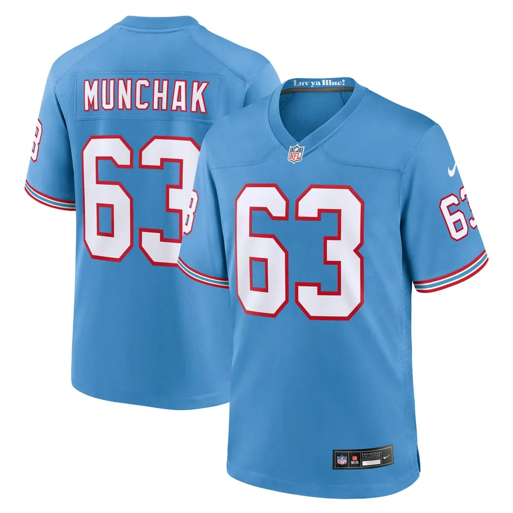 Mike Munchak Tennessee Titans Nike Retired Player Alternate Game Jersey - Light Blue