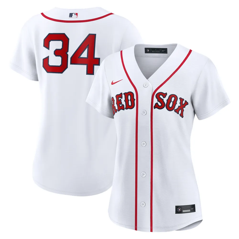 David Ortiz Boston Red Sox Nike Women's Home Replica Player Jersey - White
