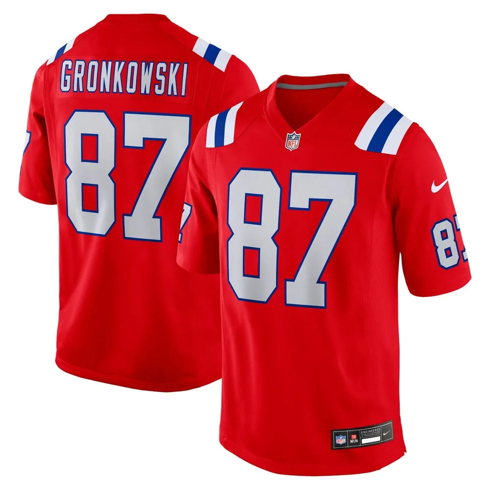 Rob Gronkowski New England Patriots Nike Alternate Retired Player Game Jersey -  Red