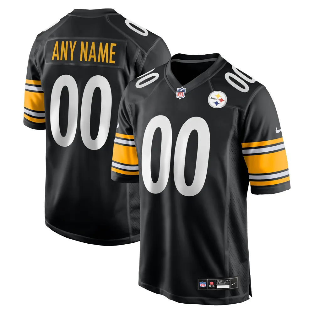 Pittsburgh Steelers Nike Custom Game Jersey - Black