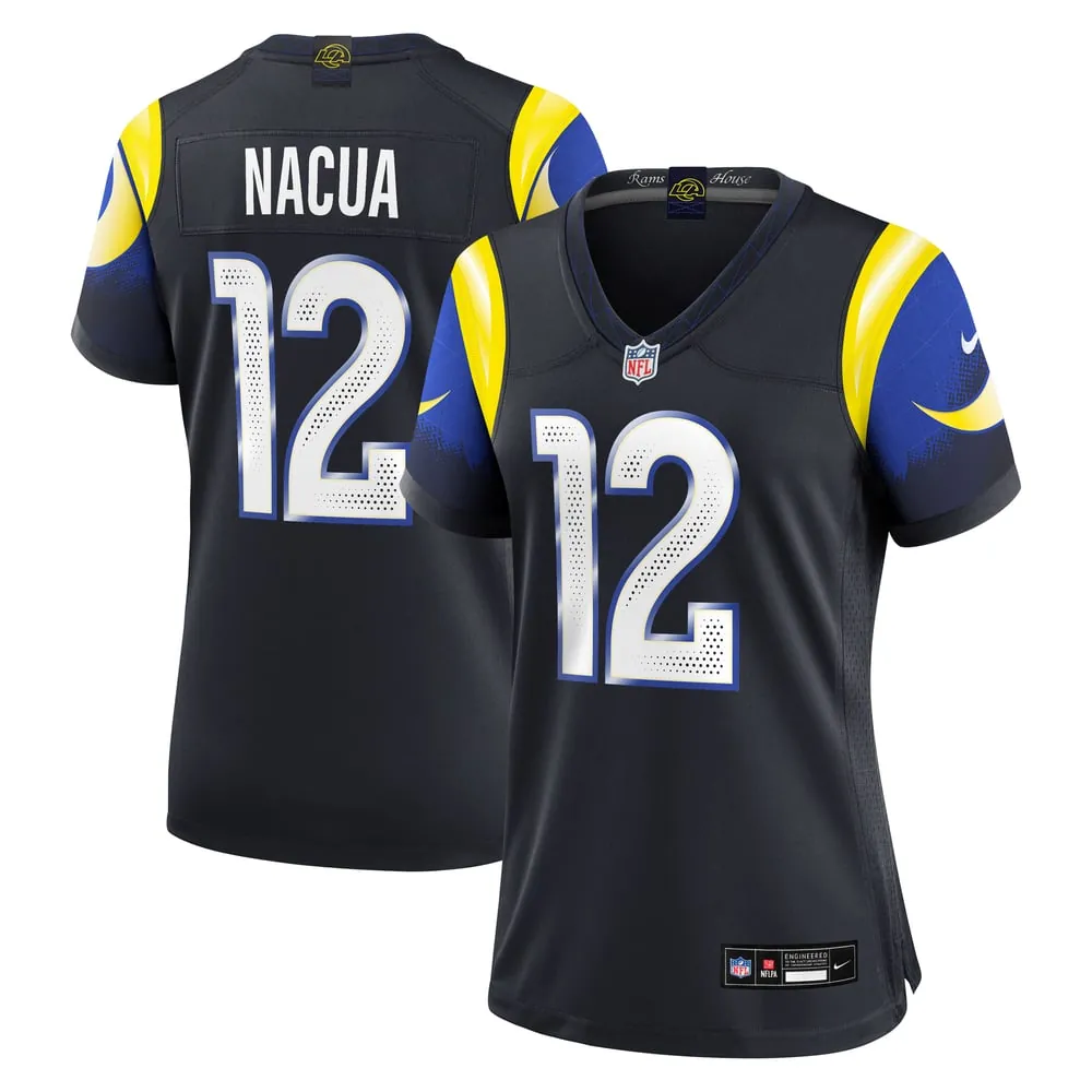 Puka Nacua Los Angeles Rams Nike Women's Rivalries Collection Game Jersey - Dark Blue