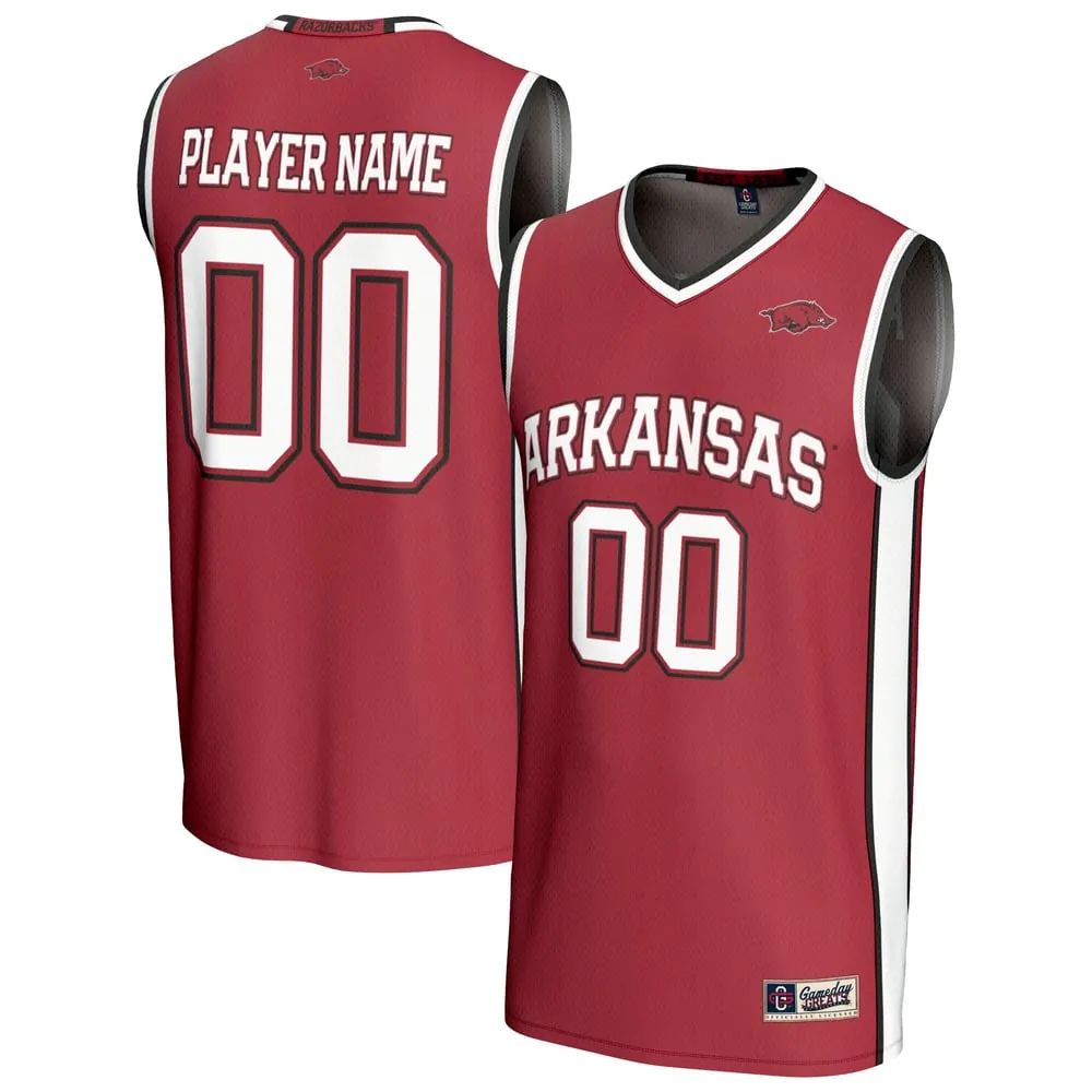 Arkansas Razorbacks GameDay Greats Unisex Lightweight Collegiate Women's Basketball NIL Pick-A-Player Fashion Jersey - Cardinal