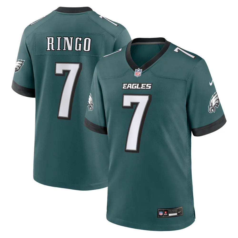 Kelee Ringo Philadelphia Eagles Nike Team Game Jersey -  Midnight Green