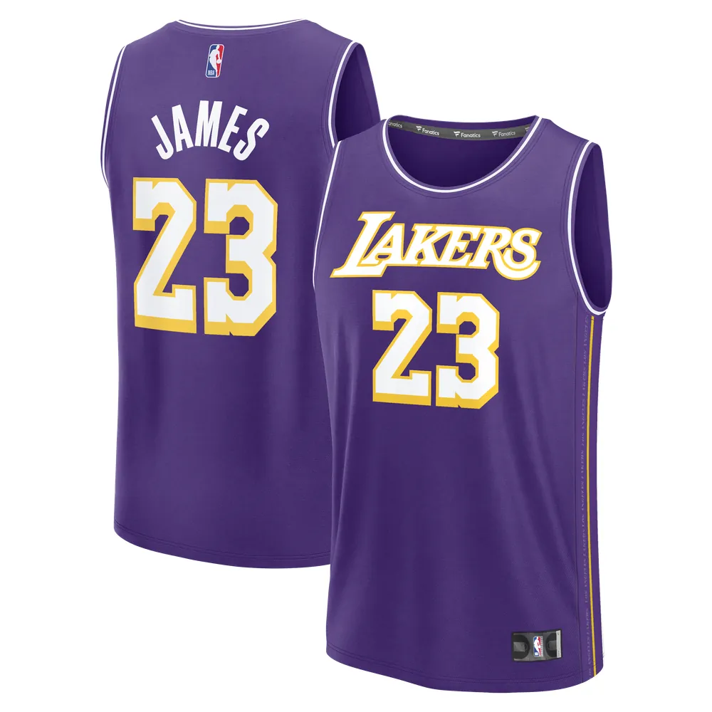 LeBron James Los Angeles Lakers Fanatics Fast Break Jersey - Statement Edition - Purple
