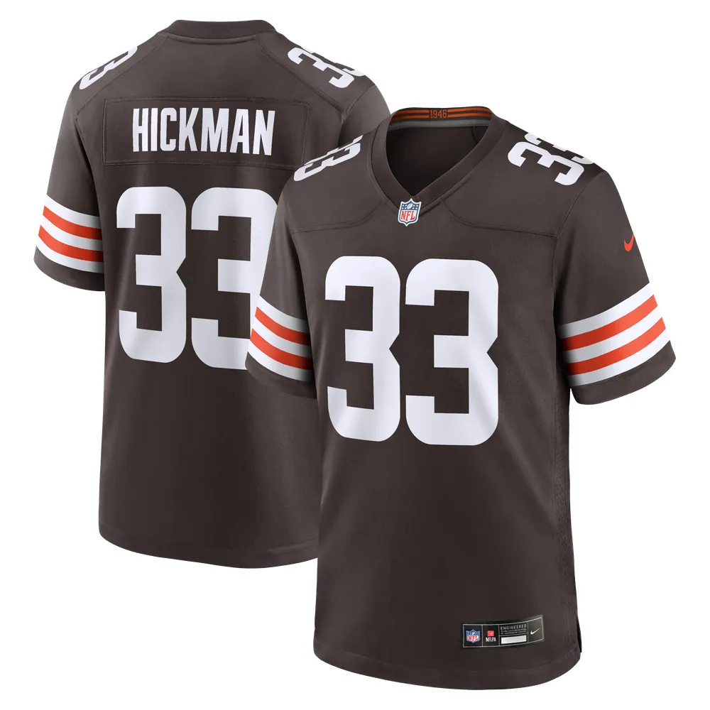 Ronnie Hickman Cleveland Browns Nike Team Game Jersey -  Brown